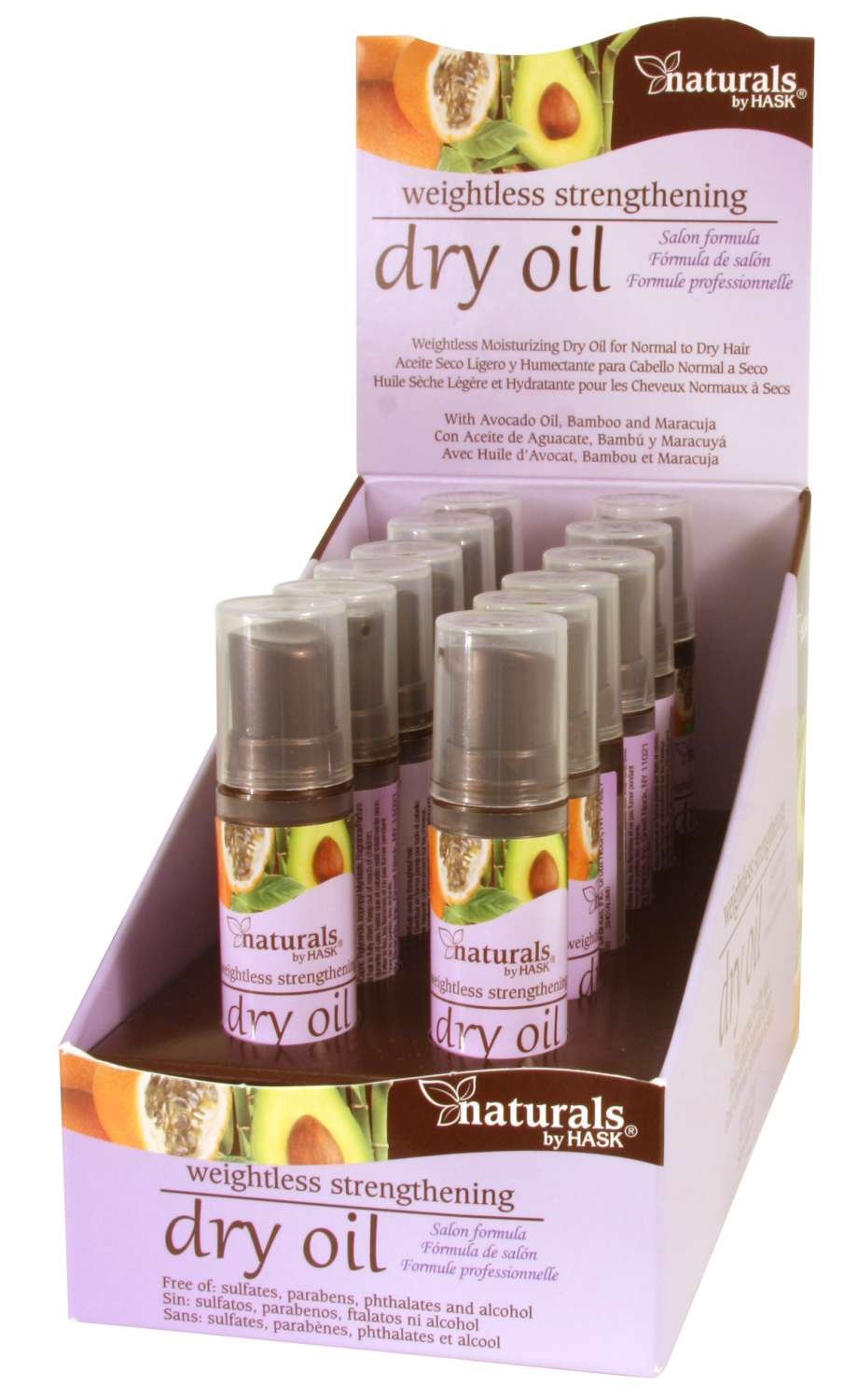 HASK NAT DRY OIL [STRENGTH] 0.5OZ DISPLA