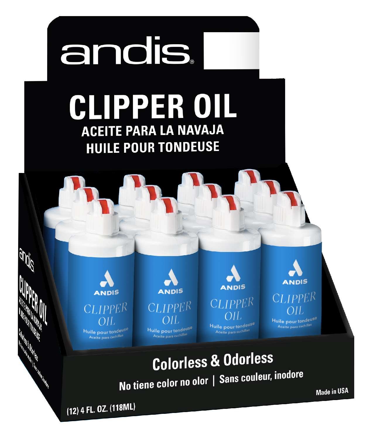 ANDIS CLIPPER OIL 12/DP 4 OZ