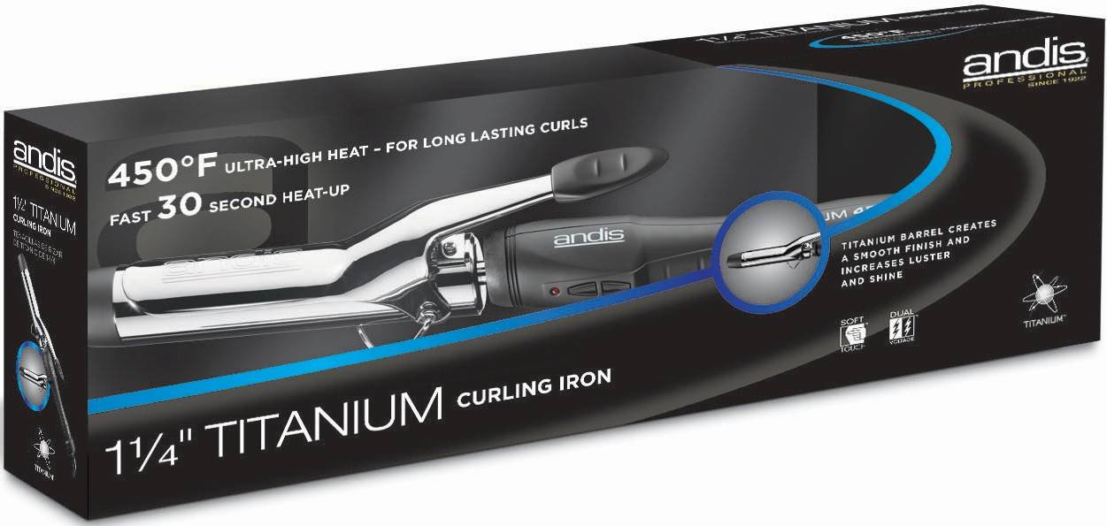 ANDIS TITANIUM C/IRON 1 1/4 IN