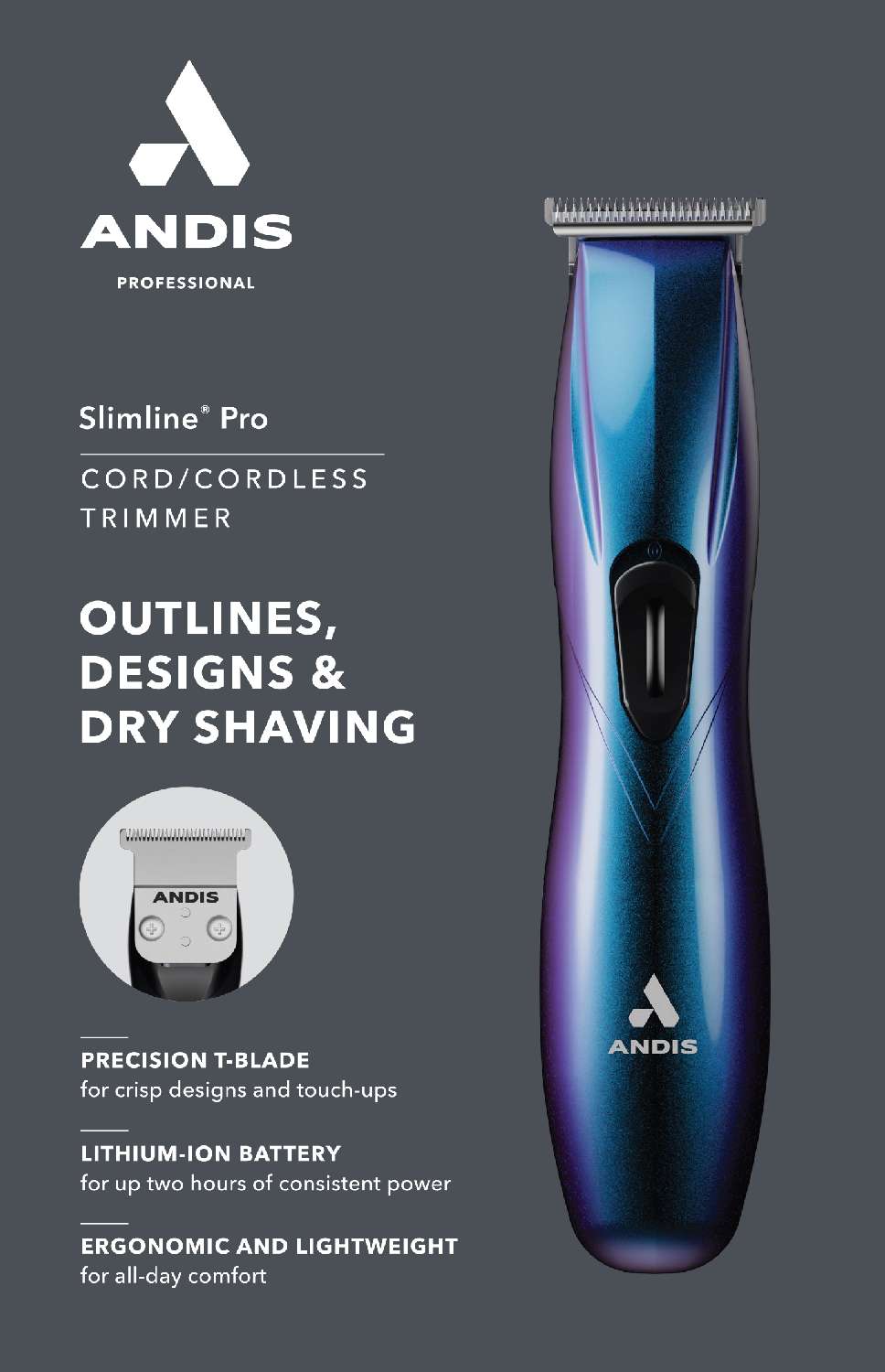 ANDIS TRIMMER SLIMLINE GALAXY