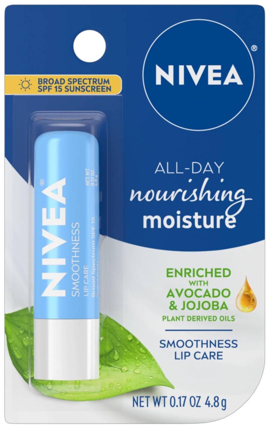 NIVEA LIP CARE SMOOTHNESS SPF15 0.17OZ