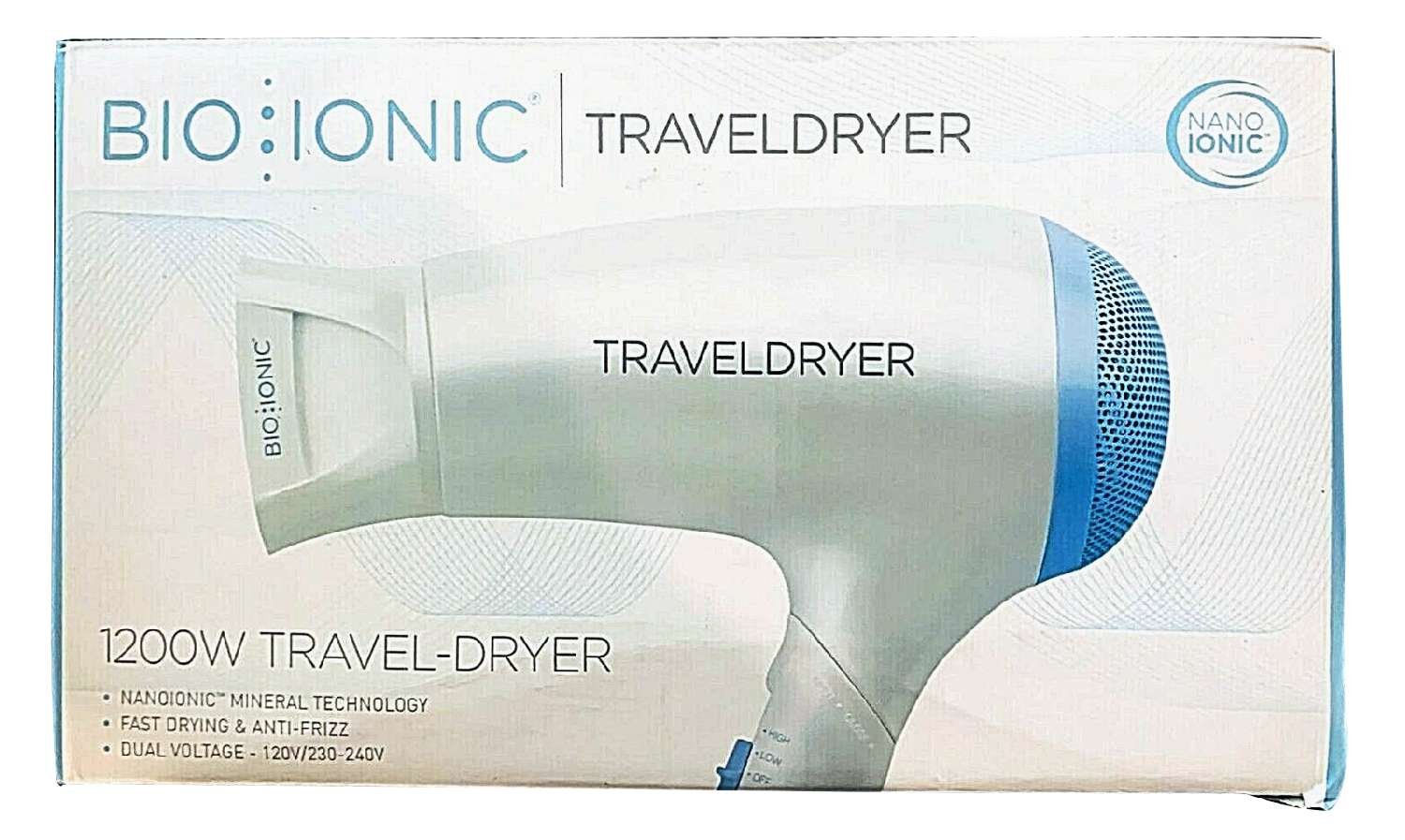 BIOIONIC DRYER TRAVEL FOLDABLE WHITE