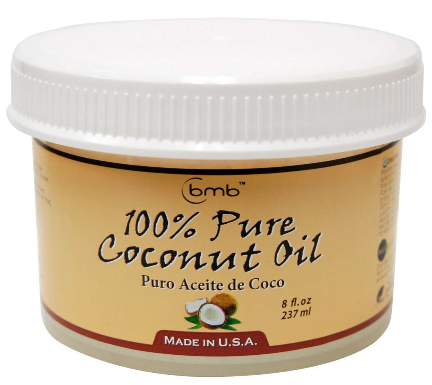 BMB 100PERC PURE COCONUT OIL 8 OZ