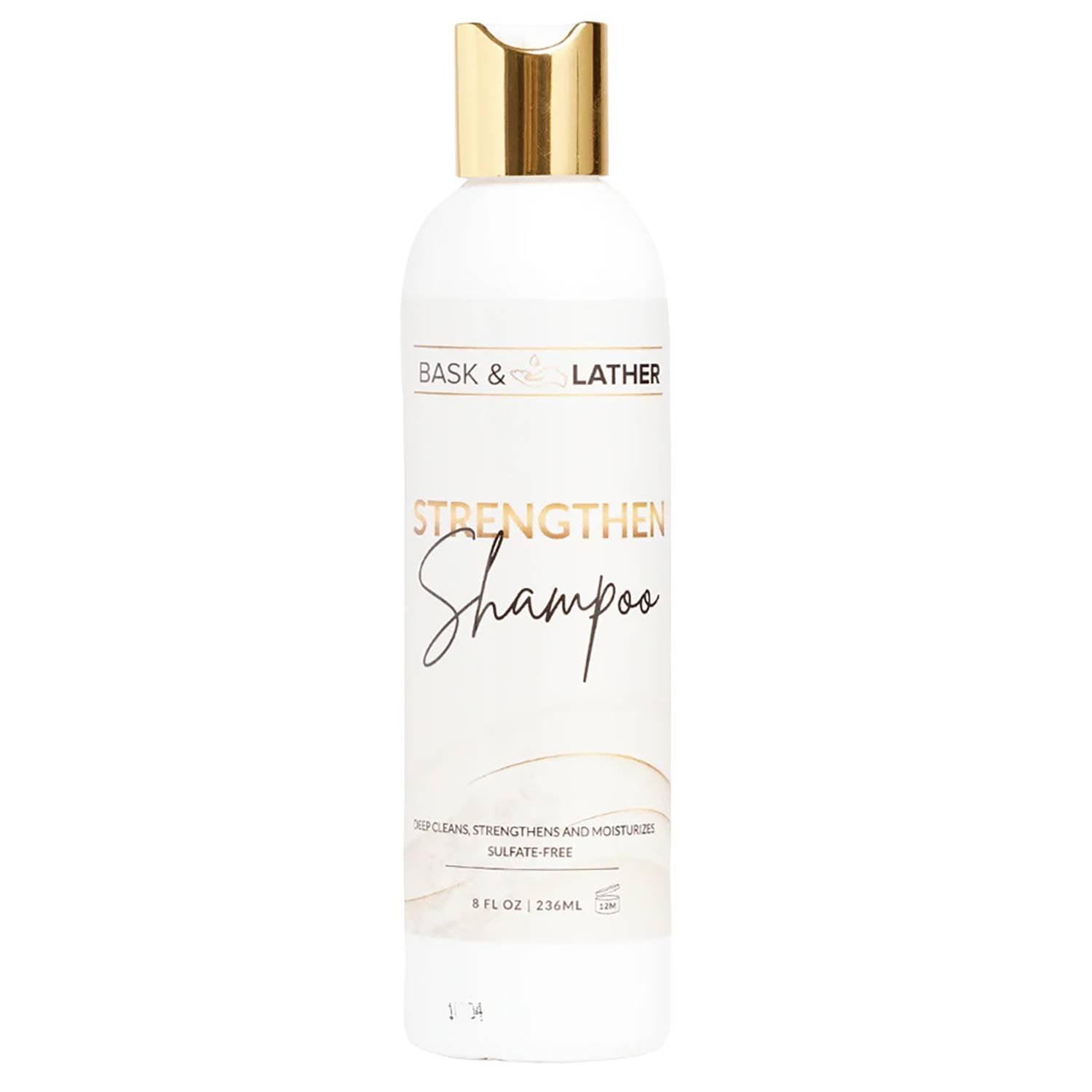 BASK&LATHER STRENGTHEN SHAMPOO 8 OZ