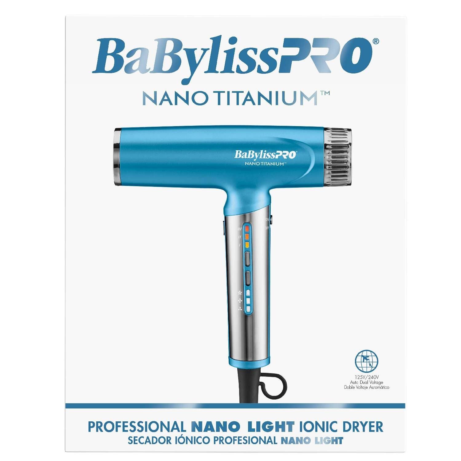 BABYLISS N/T DRYER NANO LIGHT ION BLUE