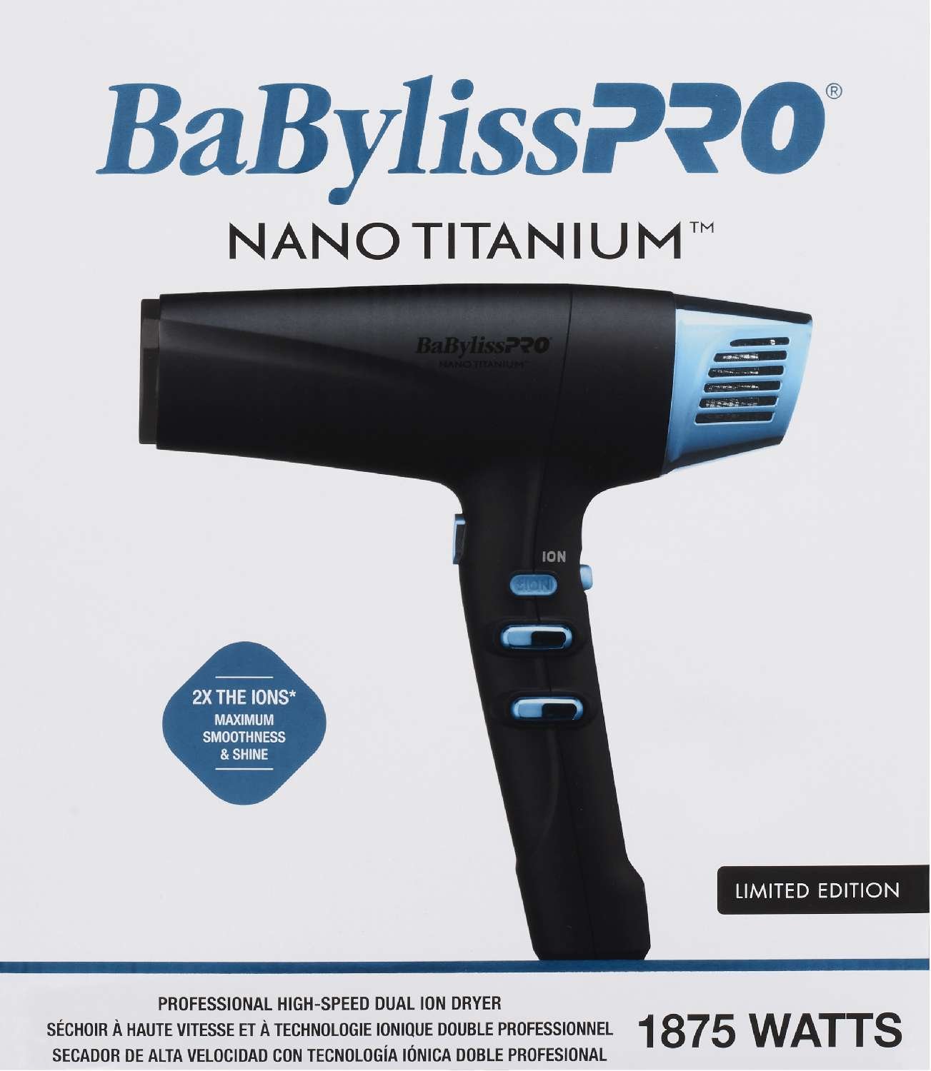 BABYLISS N/T DRYER HI-SPEED DUAL ION L/E