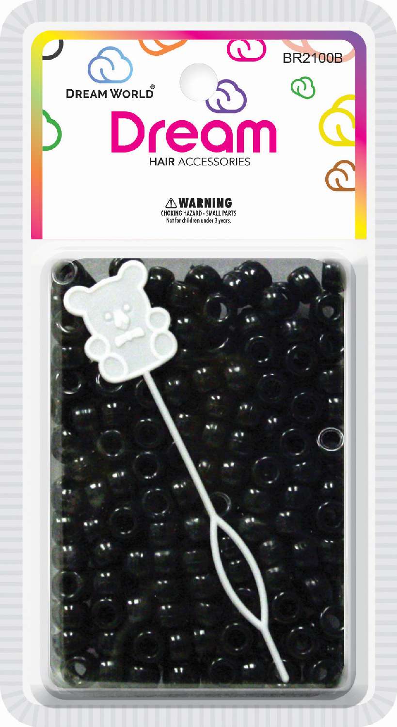 DREAM BEAD 8MM 200PC BLACK