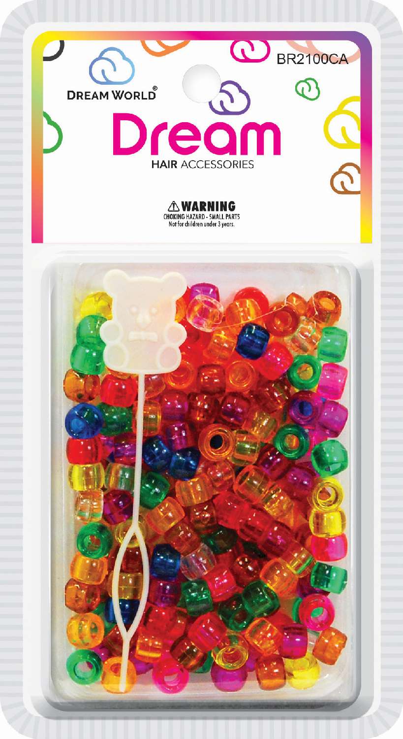 DREAM BEAD 8MM 200PC CLR ASST