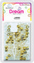 DREAM BEAD 8MM 200PC G/GOLD