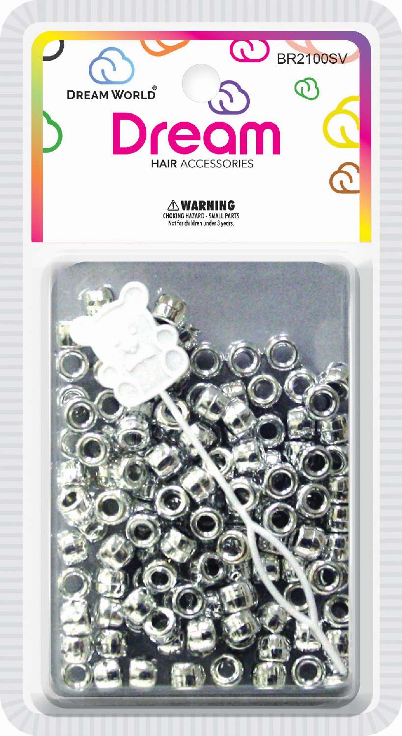 DREAM BEAD 8MM 200PC SILVER