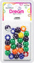 DREAM BEAD DOTS 15MM 24P ASST