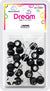 DREAM BEAD I LOVE JESUS 14MM 29PCS BLACK/C