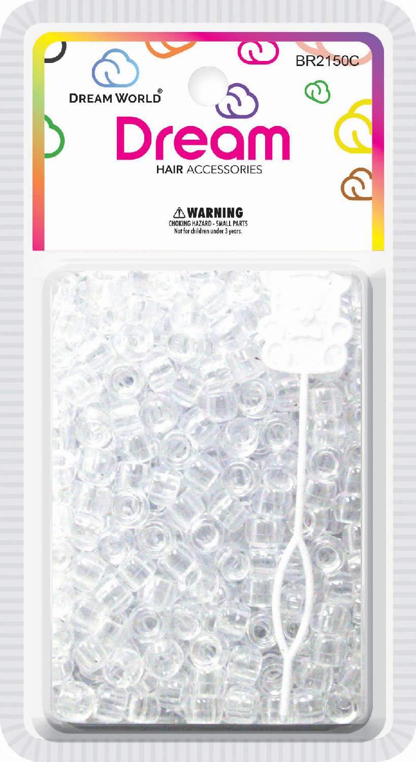 DREAM BEAD 8MM 500PC CLEAR