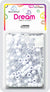 DREAM BEAD 8MM 500PC WH/CLR