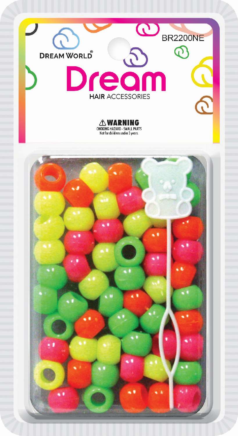 DREAM BEAD 12MM 60PC NEON