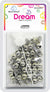 DREAM BEAD 12MM 60PC SILVER