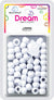 DREAM BEAD 12MM 60PC WHITE