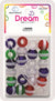 DREAM BEAD 16MM STRIPE 24PC ASST