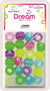 DREAM BEAD 16MM STRIPE 24PC NEON 3