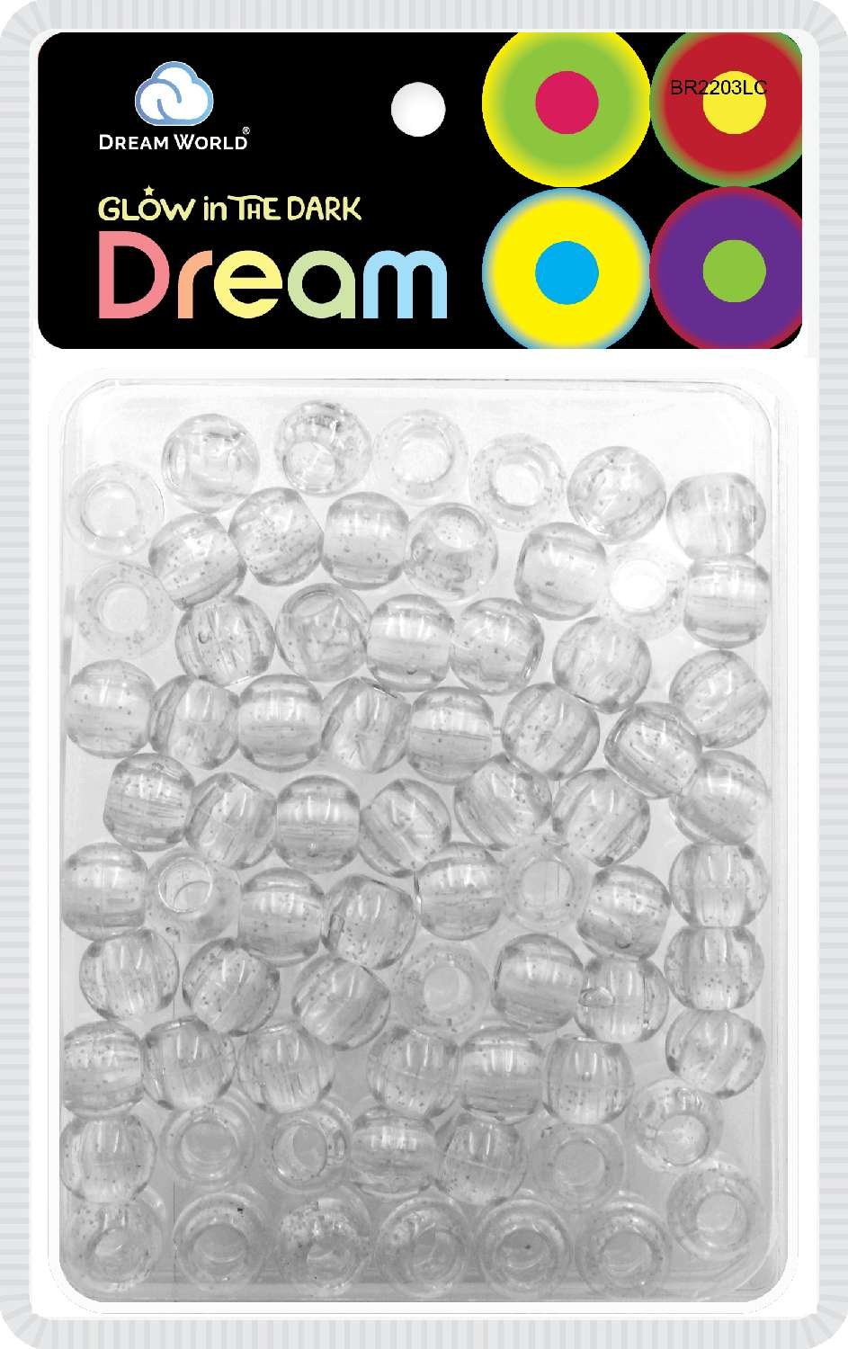 DREAM BEAD 16MM LUMINOUS 70PC CLEAR