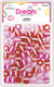 DREAM BEAD 16MM STRIPE 70PC MIX PINK