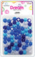 DREAM BEAD DOTS 15MM MIX BLUE 70P