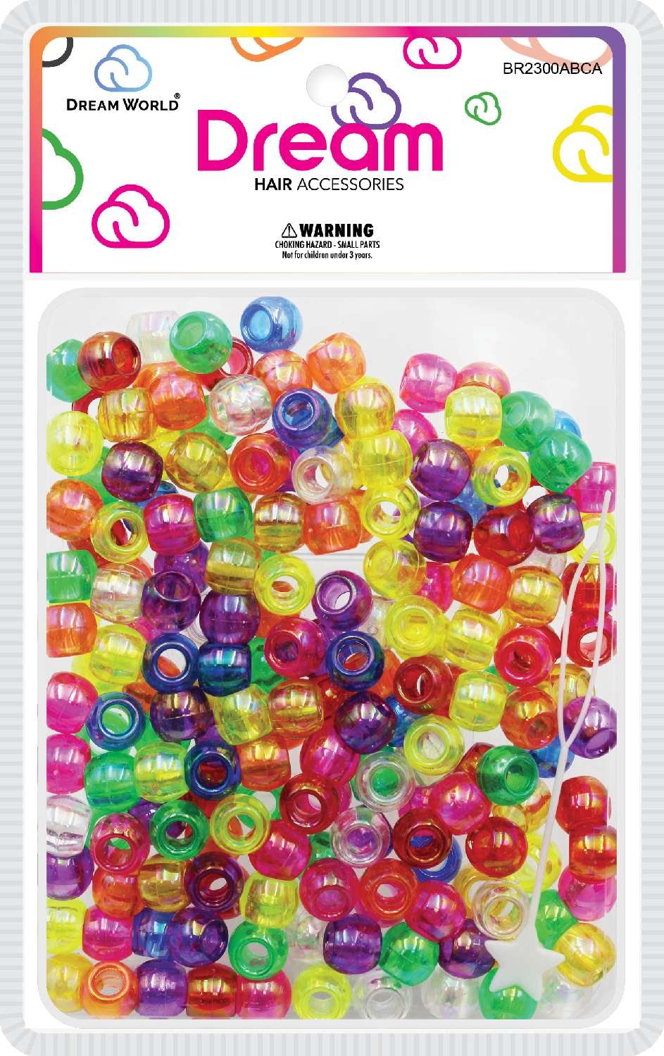 DREAM BEAD 12MM 200 PC ABCLR ASST