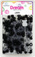 DREAM BEAD 12MM 200 PC BK/CLR