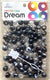 DREAM BEAD 14MM TWO TONE 48PC C/BLACK