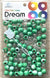 DREAM BEAD 14MM TWO TONE 48PC C/GREEN