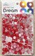 DREAM BEAD 14MM TWO TONE 48PC C/RED