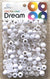 DREAM BEAD 14MM TWO TONE 48PC C/WHITE