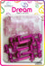 DREAM BRT#16 CHUBBY RIBBON 12P G/PINK