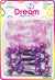 DREAM BRT#16 CHUBBY RIBBON 12P G/PURPLE