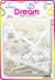 DREAM BRT#70 CREAMY RIBBON 32PC WH/CLR