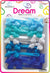 DREAM BRT #78 BOW RIBBON  15P MIX BLUE