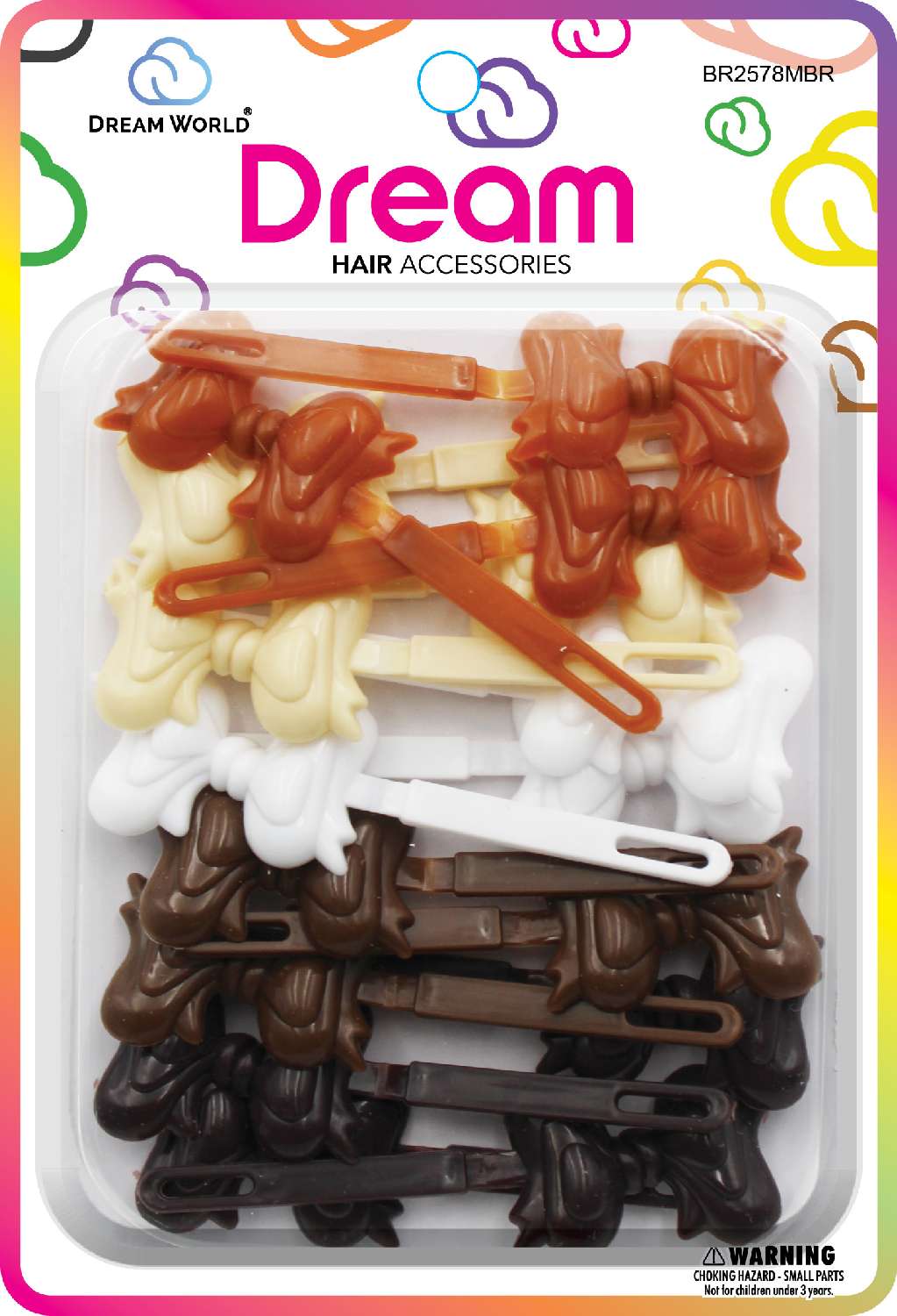 DREAM BRT #78 BOW RIBBON  15P MIX BRN