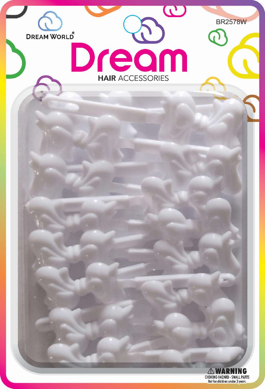 DREAM BRT #78 BOW RIBBON  15P WHITE