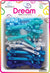 DREAM BRT #84 4 PETALS FLOWER 18P MIX BLUE