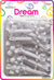 DREAM BRT #84 4 PETALS FLOWER 18P WHITE