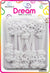 DREAM BRT #87 3 FLOWERS 12P WHITE