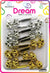 DREAM BRT #88CURLY RIBBON 16P GD/SV