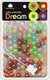 DREAM BEAD 14MM LUMINOUS 100PC P/CLR ASST