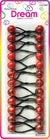 DREAM P/T 16MM 12PC RED ASST