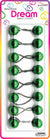 DREAM P/T 20MM 8PC METALIC GREEN
