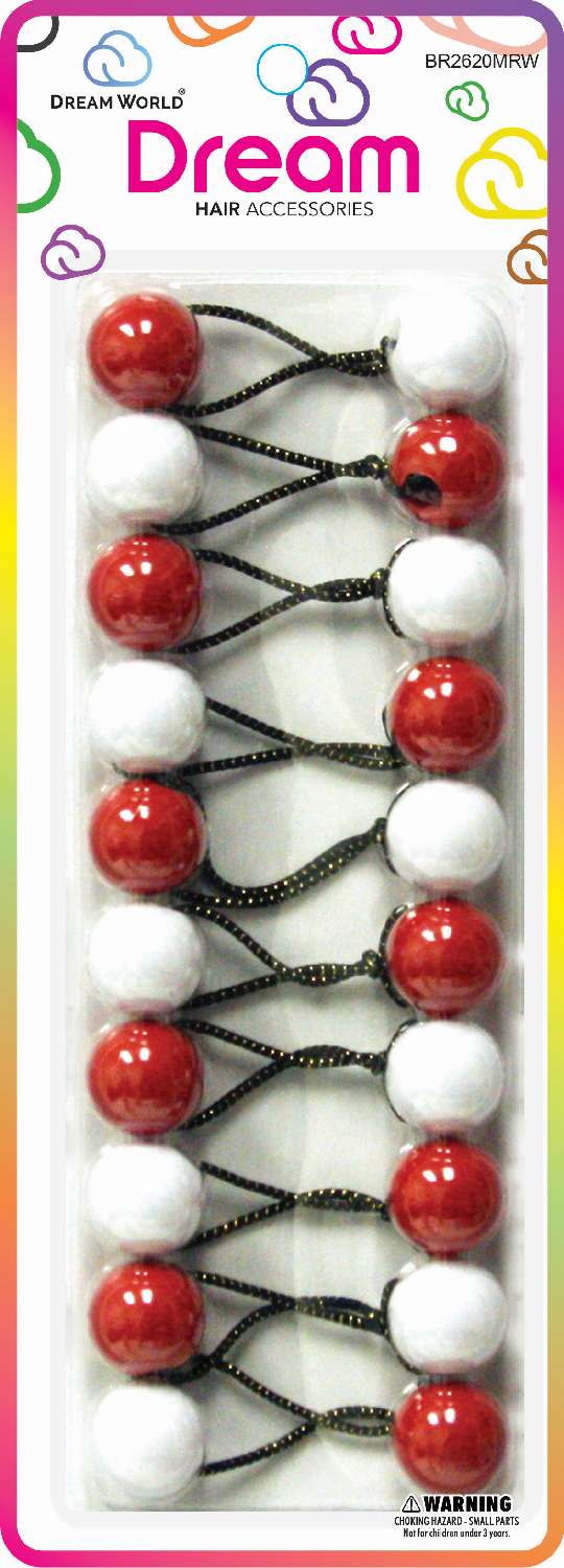 DREAM P/T 20MM 10PC 2SIDE RD/WH