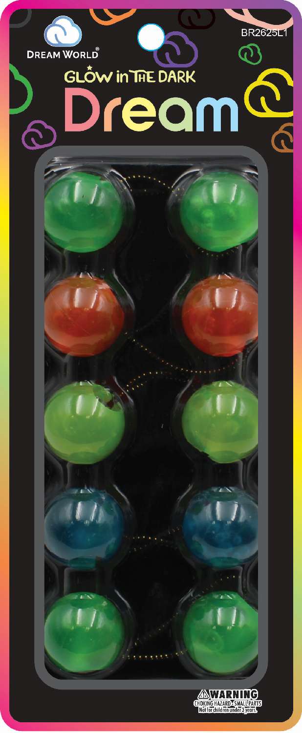 DREAM P/T 25MM 5PC LUMINOUS L/ ASST1