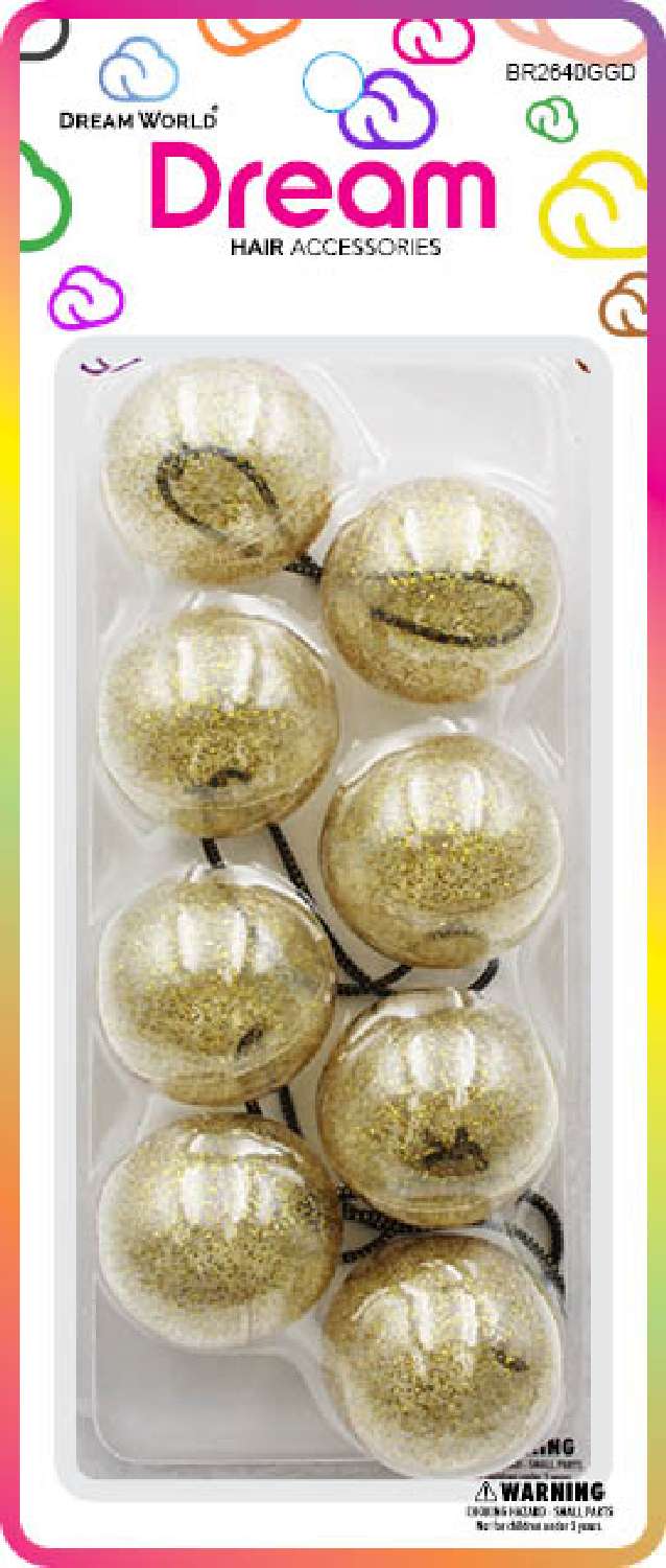 DREAM P/T 40MM 4PC GLITTER GOLD