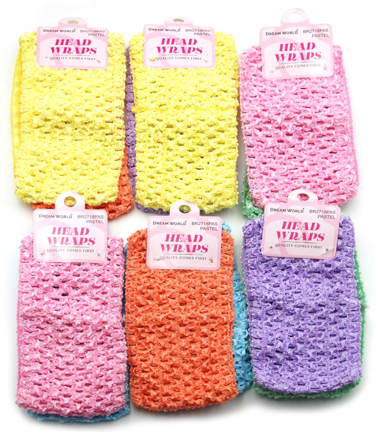 DREAM H/BAND BALLERINA 6CM 2PC PASTEL