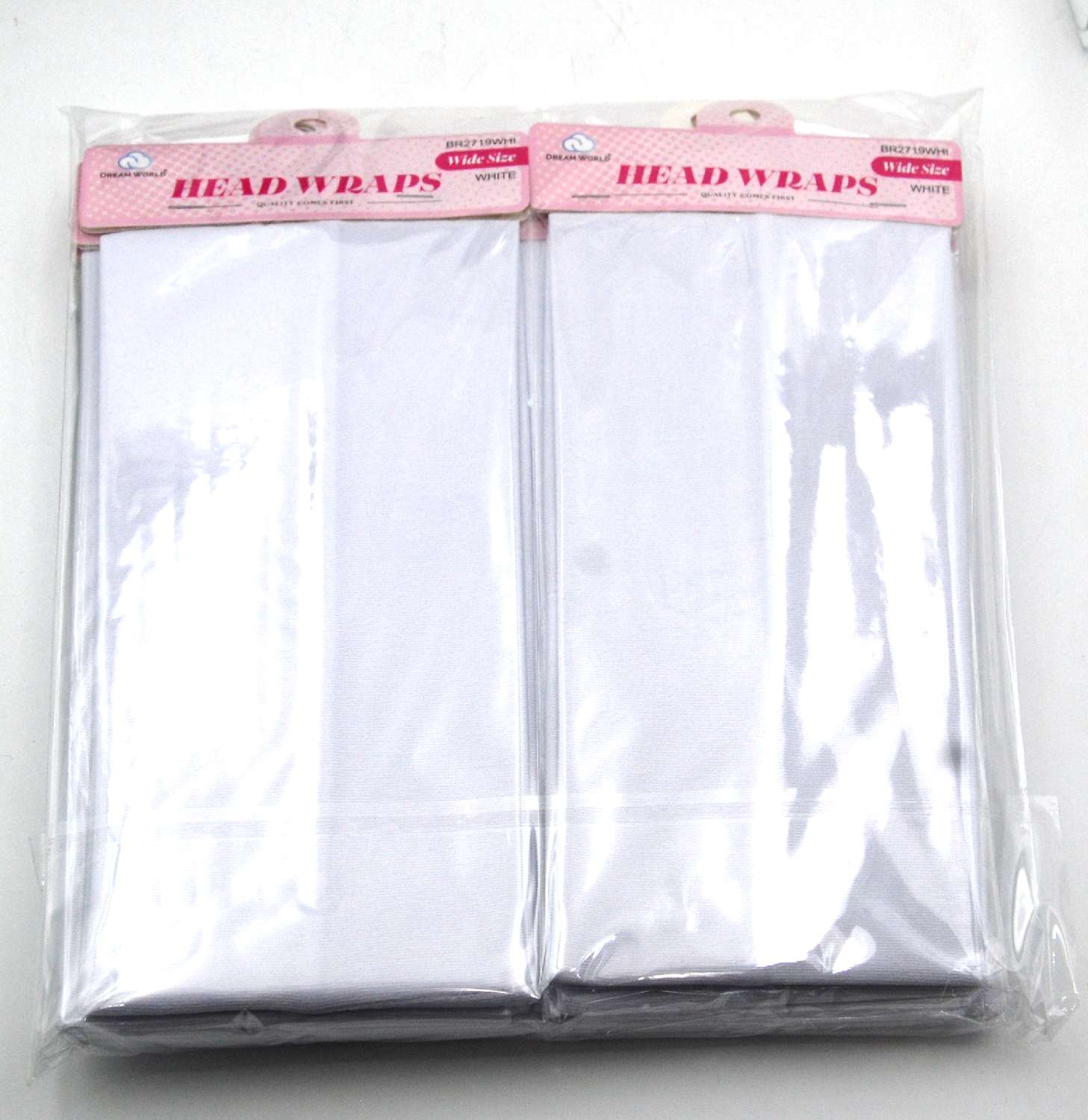 DREAM H/BAND PLAIN WIDE SIZE 1PC WHITE